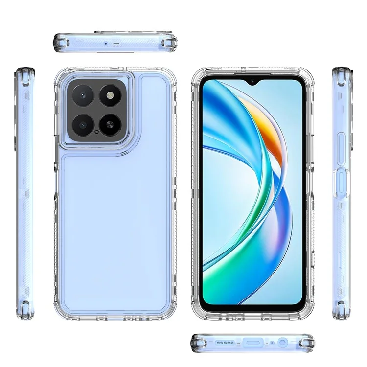 For Honor X5b Hülle Kratzfest Acryl TPU Transparente Handyhülle