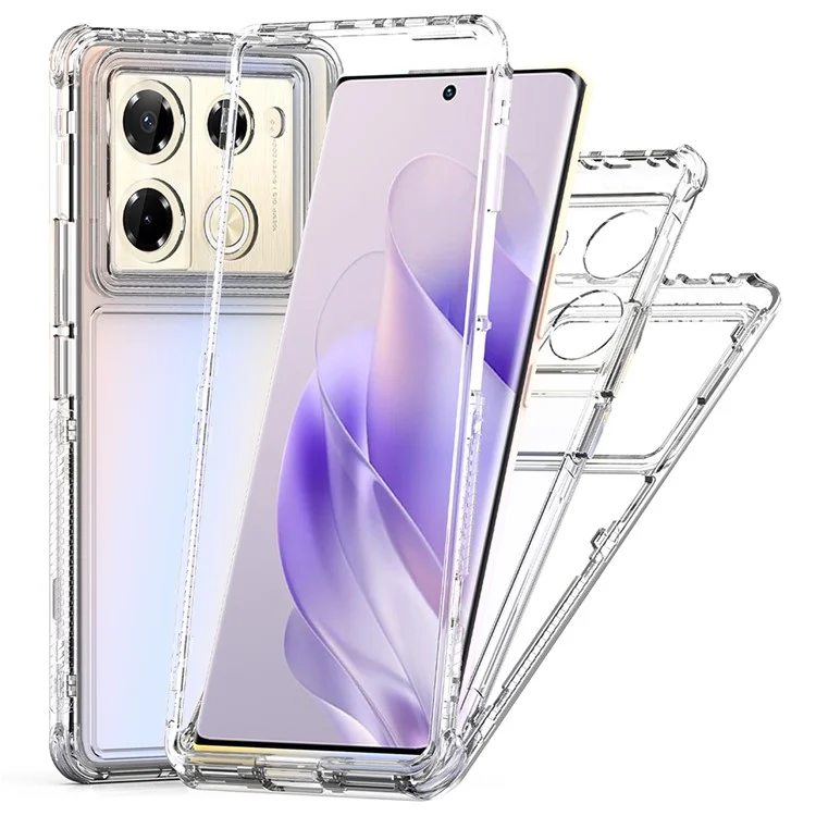 For Infinix Note 40 Pro 5G  /  Note 40 Pro+ Case Anti Scratch Acrylic TPU Clear Phone Cover
