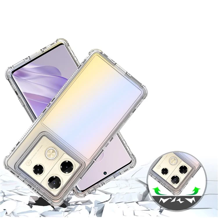 For Infinix Note 40 Pro 5G  /  Note 40 Pro+ Case Anti Scratch Acrylic TPU Clear Phone Cover