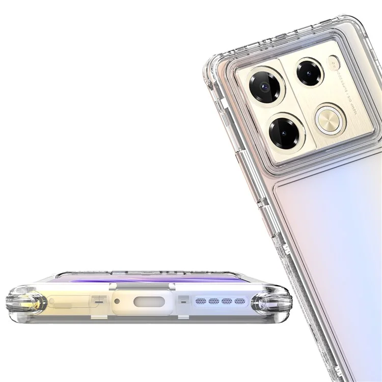 For Infinix Note 40 Pro 5G  /  Note 40 Pro+ Case Anti Scratch Acrylic TPU Clear Phone Cover