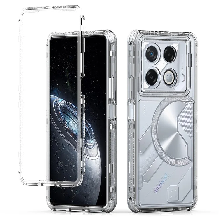 Étui pour Infinix Note 40 / GT 20 Pro 5G Anti-rayures Acrylique TPU Coque de téléphone transparente