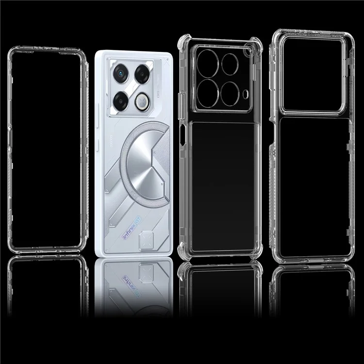 Étui pour Infinix Note 40 / GT 20 Pro 5G Anti-rayures Acrylique TPU Coque de téléphone transparente