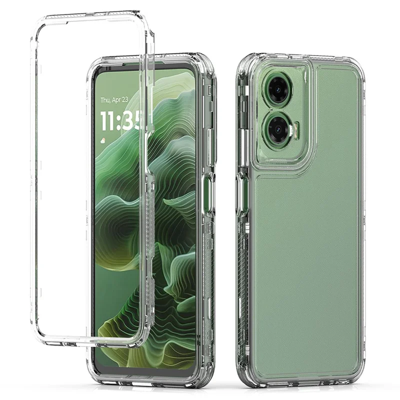 Étui pour Motorola Moto G35 5G Anti-Rayures Acrylique TPU Coque de Téléphone Transparente