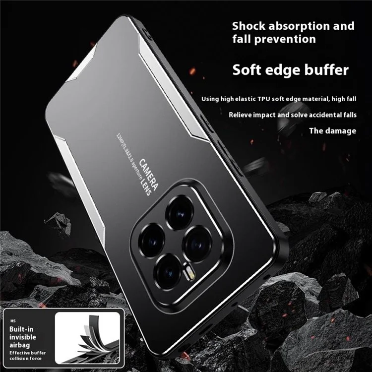 Étui de téléphone For Honor GT Pro en alliage d'aluminium et TPU/PC - Or