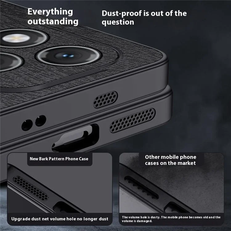 Cover per Honor 400 Lite in Similpelle con Texture Legno - Nero