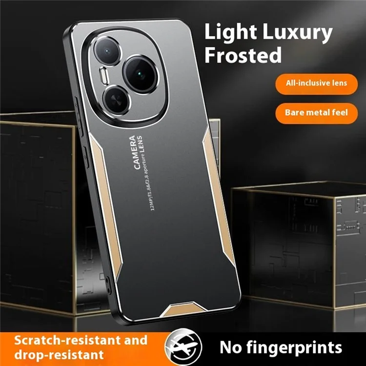 For Honor Power 5G Handyhülle aus Aluminium-Legierung TPU PC Rückseite - Gold