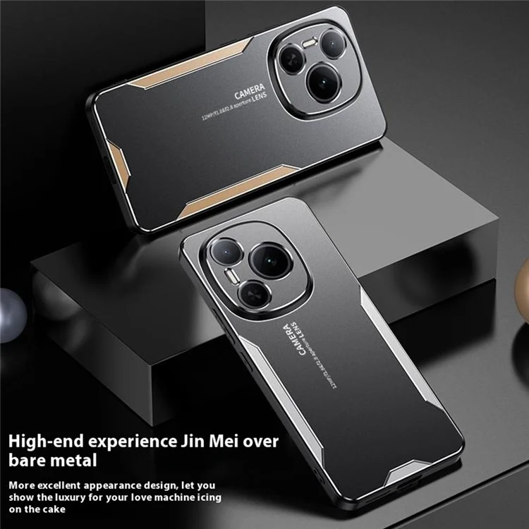 For Honor Power 5G Handyhülle aus Aluminium-Legierung TPU PC Rückseite - Gold