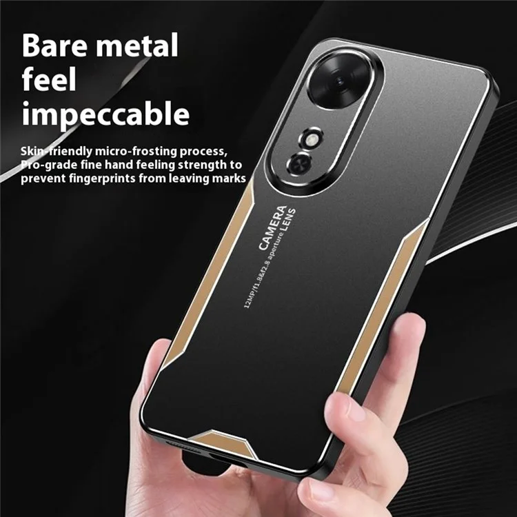 Cover per Honor Play 60 5G in Lega di Alluminio e TPU PC - Oro