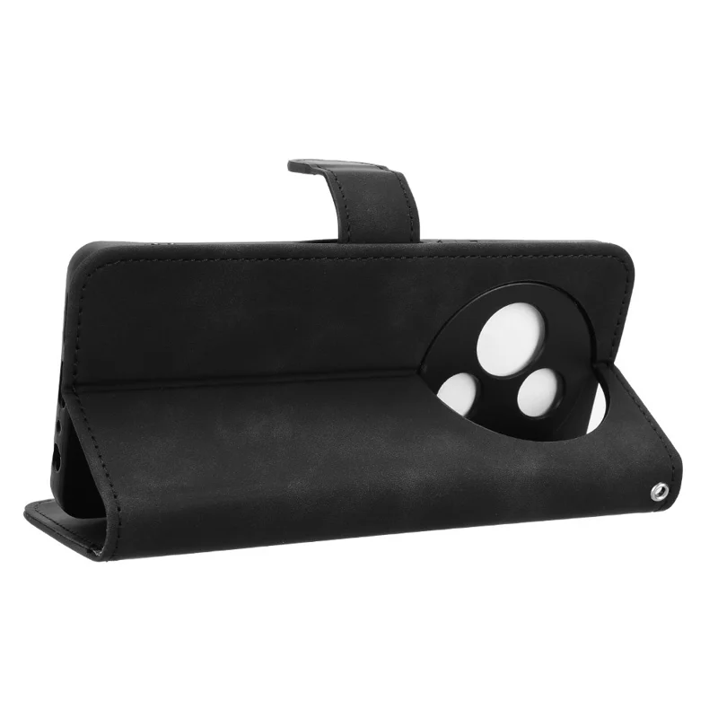 For TCL 60 NxtPaper 4G Leather Case Skin Feel Anti Drop Wallet Flip Phone Cover - Black