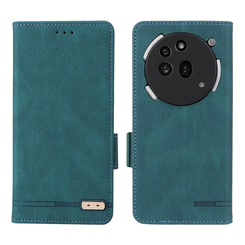 For Nothing Phone (3a) Pro Case Leather Wallet Flip Phone Cover with Hardware Decor - Blue