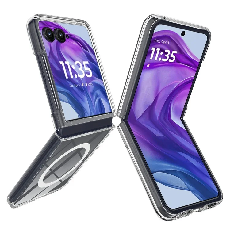 Чехол для Motorola Razr+ 2025 из ТПУ и акрила с магнитным креплением, совместимый с MagSafe