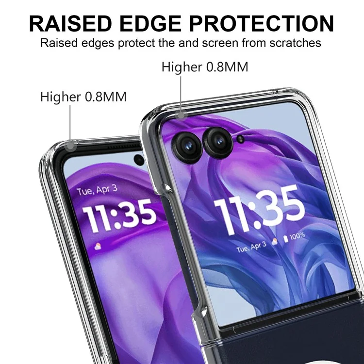 Чехол для Motorola Razr+ 2025 из ТПУ и акрила с магнитным креплением, совместимый с MagSafe