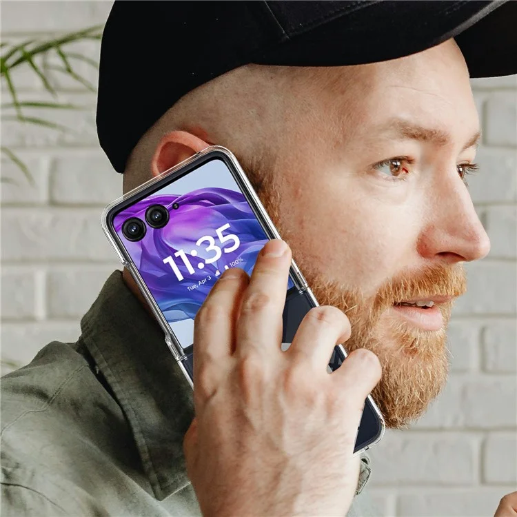 Чехол для Motorola Razr+ 2025 из ТПУ и акрила с магнитным креплением, совместимый с MagSafe
