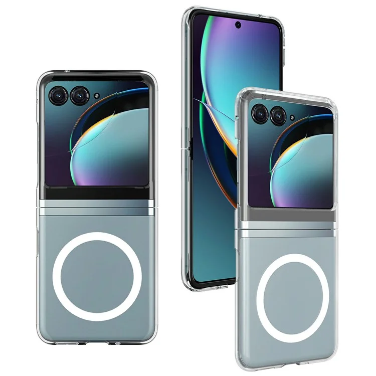 Чехол для Motorola Razr 2025 из ТПУ + акрила с магнитным креплением, совместимый с MagSafe