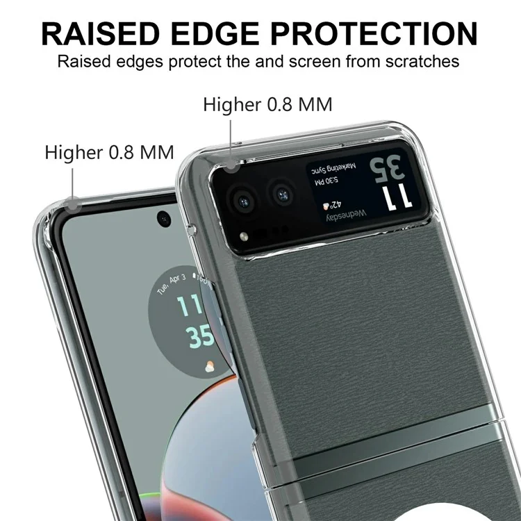 Capa para Motorola Moto Razr 2023 em TPU + Acrílico com Suporte Magnético Compatível com MagSafe