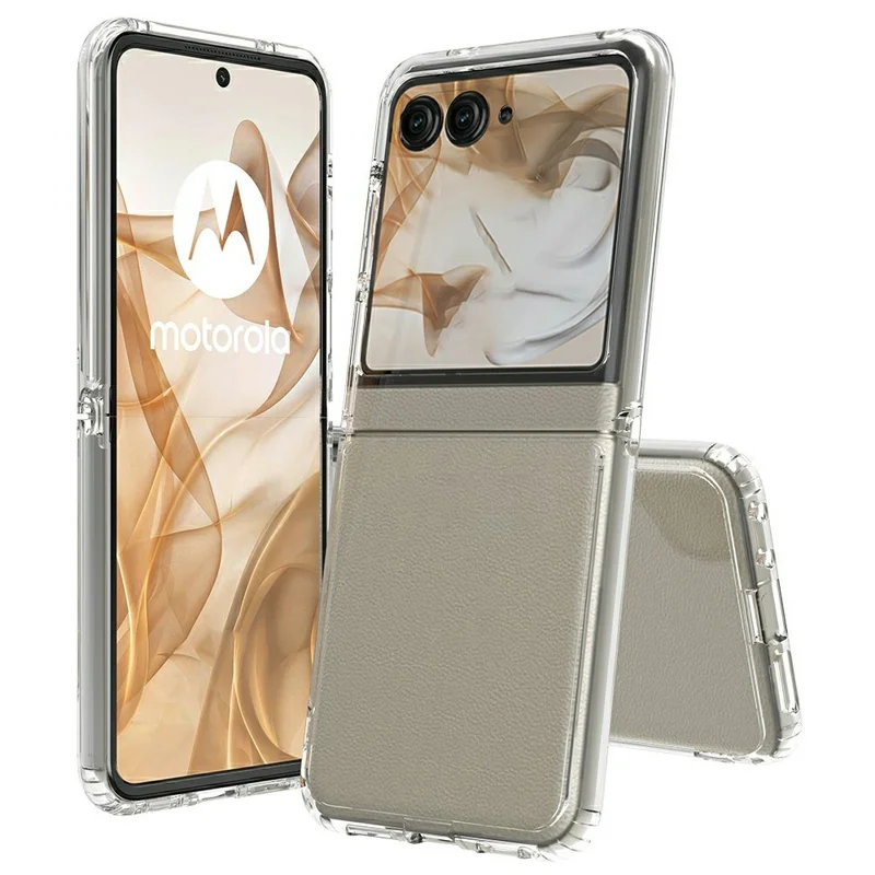 Чехол для Motorola Razr 2024, TPU + акриловый прозрачный чехол с интегрированным дизайном