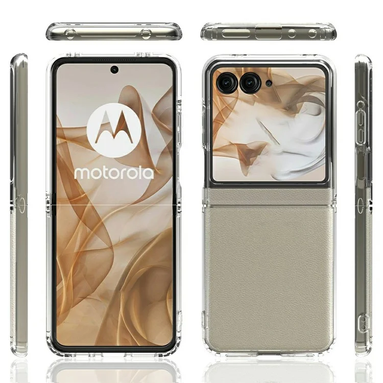 Чехол для Motorola Razr 2024, TPU + акриловый прозрачный чехол с интегрированным дизайном