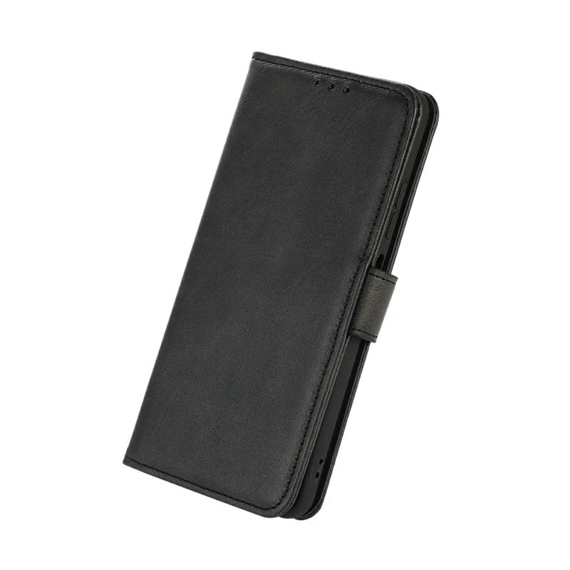 For Sony Xperia 1 VII Case Cowhide Texture Leather Wallet Phone Cover with Stand - Black