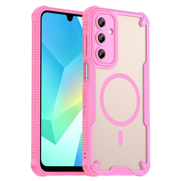 Für Samsung Galaxy A16 5G / 4G magnetische Hülle, kompatibel mit MagSafe, TPU + PC Handyrückseite - Rosa