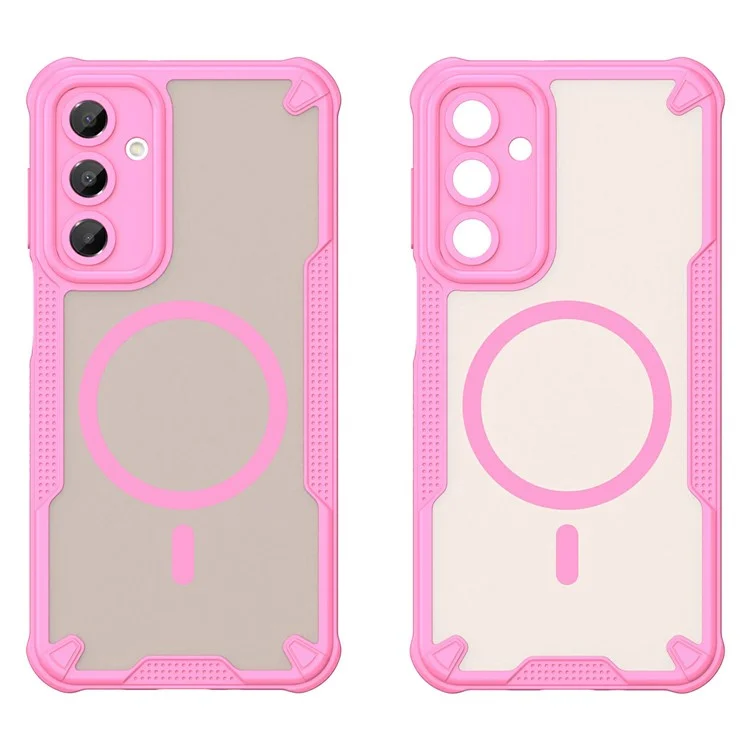 Für Samsung Galaxy A16 5G / 4G magnetische Hülle, kompatibel mit MagSafe, TPU + PC Handyrückseite - Rosa