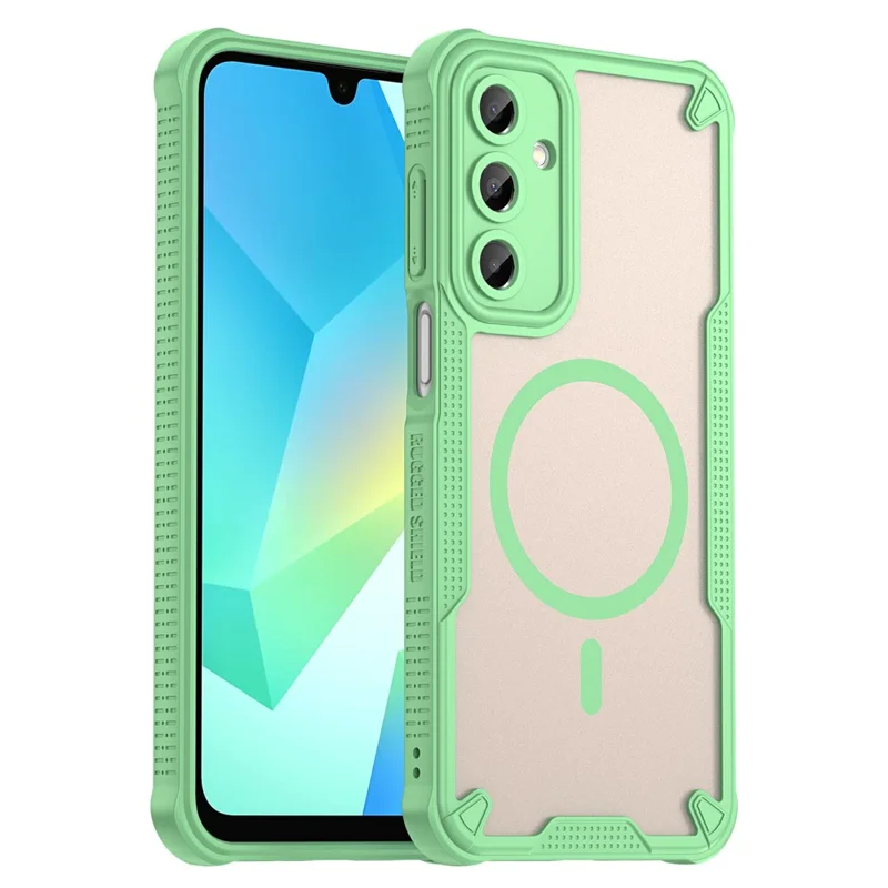 For Samsung Galaxy A16 5G  /  4G Magnetic Case TPU + PC Phone Back Cover - Green