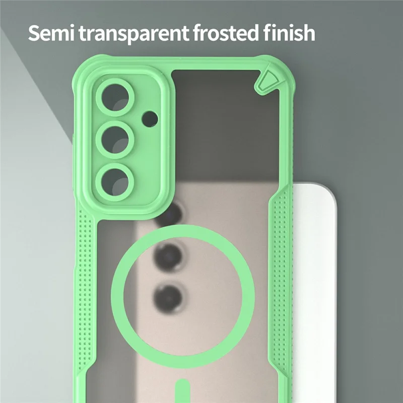 For Samsung Galaxy A16 5G  /  4G Magnetic Case TPU + PC Phone Back Cover - Green