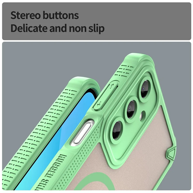 For Samsung Galaxy A16 5G  /  4G Magnetic Case TPU + PC Phone Back Cover - Green