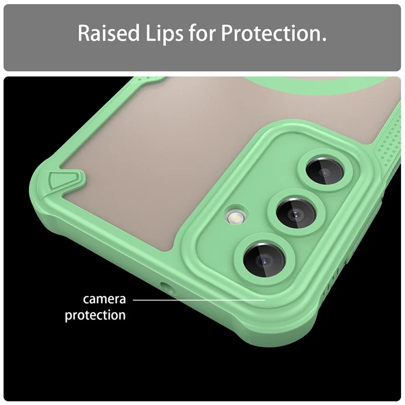 For Samsung Galaxy A16 5G  /  4G Magnetic Case TPU + PC Phone Back Cover - Green