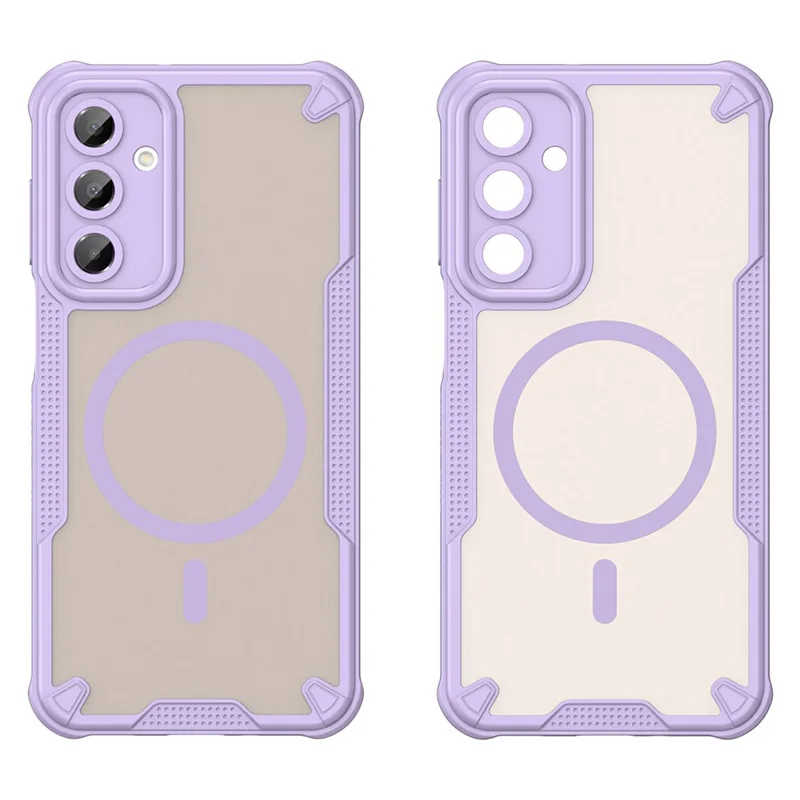 For Samsung Galaxy A16 5G  /  4G Magnetic Case TPU + PC Phone Back Cover - Purple