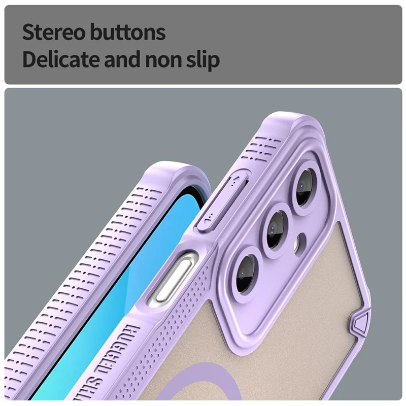 For Samsung Galaxy A16 5G  /  4G Magnetic Case TPU + PC Phone Back Cover - Purple