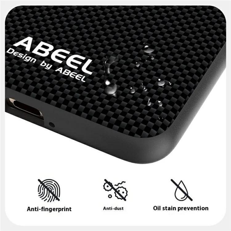 ABEEL For Honor Power 5G Hülle, kompatibel mit MagSafe, gedrucktes PC TPU Aluminium Legierung Leder Handyhülle - Schwarz