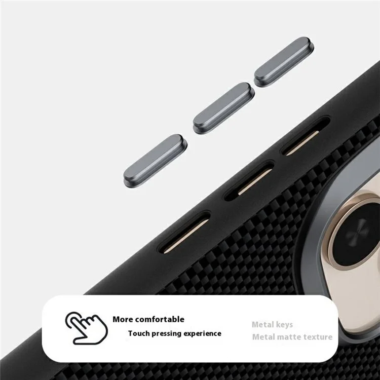 ABEEL For Honor Power 5G Hülle, kompatibel mit MagSafe, gedrucktes PC TPU Aluminium Legierung Leder Handyhülle - Schwarz