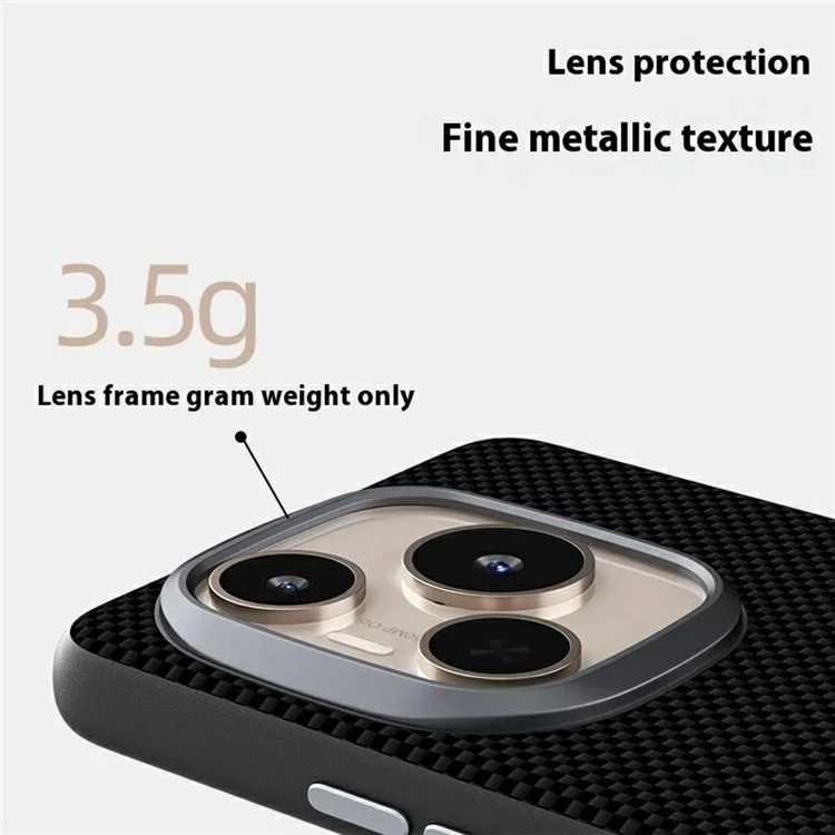 ABEEL For Honor Power 5G Hülle, kompatibel mit MagSafe, gedrucktes PC TPU Aluminium Legierung Leder Handyhülle - Schwarz