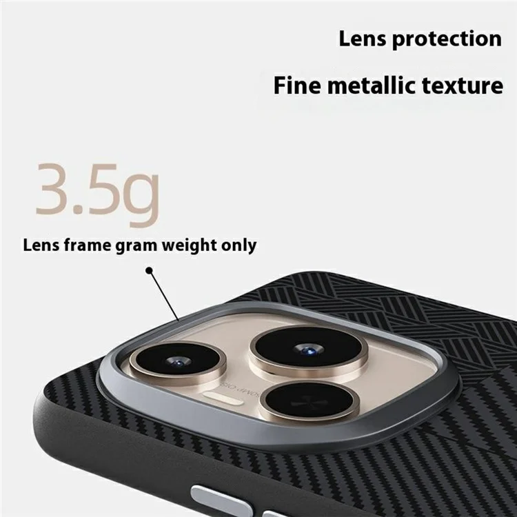 ABEEL For Honor Power 5G Hülle PC + TPU + Aluminiumlegierung + PU-Leder Handyhülle kompatibel mit MagSafe - Textur 1