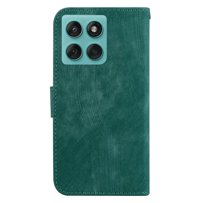 Portemonnee hoesje voor Motorola Edge 60 5G / 60 Fusion 5G met tijgerprint Lederen stootvaste telefoonhoes - Groen