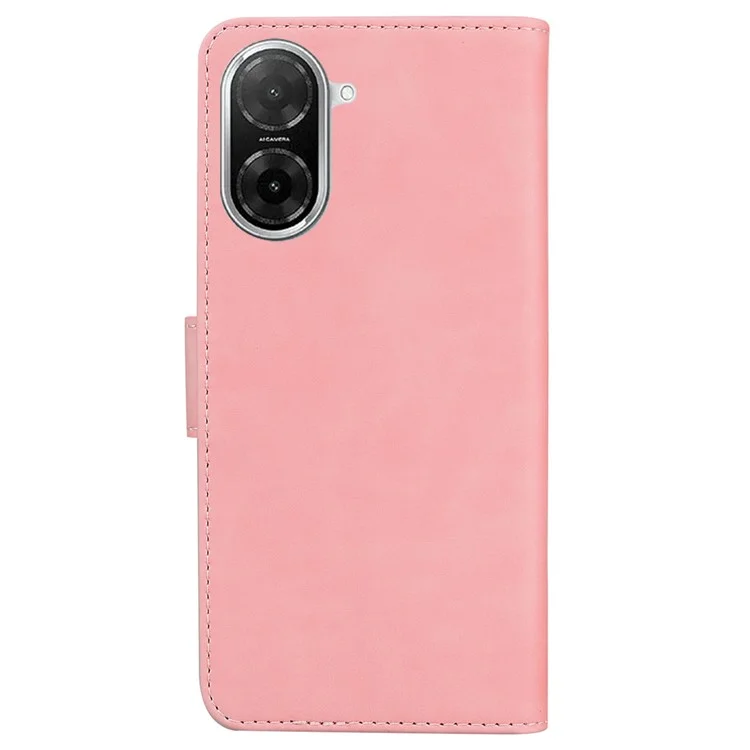 Funda de cuero de color sólido para Xiaomi Redmi A5 NFC (173,45 mm) Cartera Funda de teléfono - Rosa
