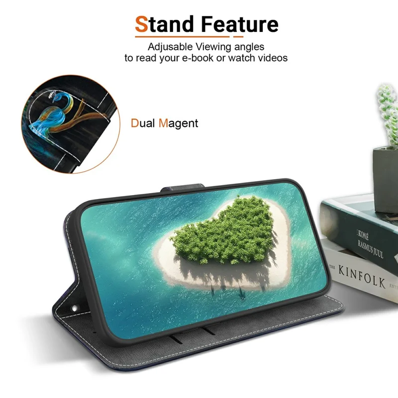 For Xiaomi Redmi Note 14S 4G Case Pattern Printing Anti-Drop Leather Flip Wallet Phone Cover with Lanyard - Peacock