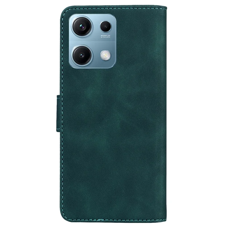 Folia na Xiaomi Redmi Note 14S 4G, etui portfelikowe jednokolorowe z kórzmi PU - Zielony