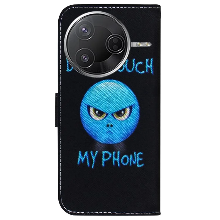 Wallet Hülle für Xiaomi Redmi K80 Pro 5G / K80 5G / Poco F7 Pro 5G / Poco F7 Ultra 5G Muster Druck Leder Handy Hülle - Fass Mein Handy Nicht An