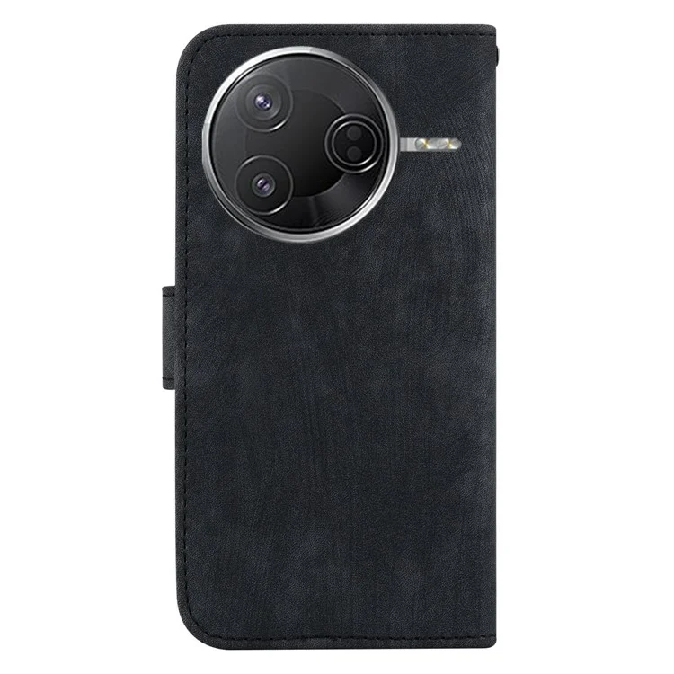 Per Xiaomi Poco F7 Pro 5G / F7 Ultra 5G / Redmi K80 Pro 5G / K80 5G Cover a Portafoglio con Stampa Tigre in Pelle Antiurto - Nero