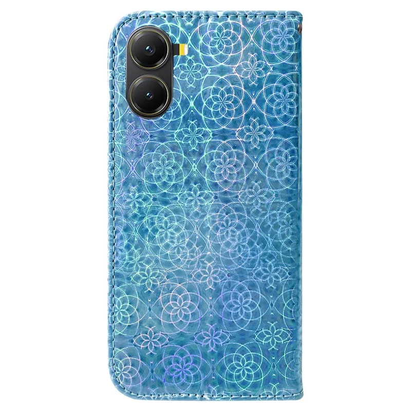Voor Xiaomi Poco X7 Pro 5G / Redmi Turbo 4 5G hoesje Effen kleur lederen portemonnee telefoonhoes - Blauw