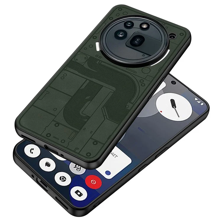 GKK For Nothing Phone (3a) Pro Matte Case Skin-Touch PU + TPU + PC Shockproof Phone Cover - Black