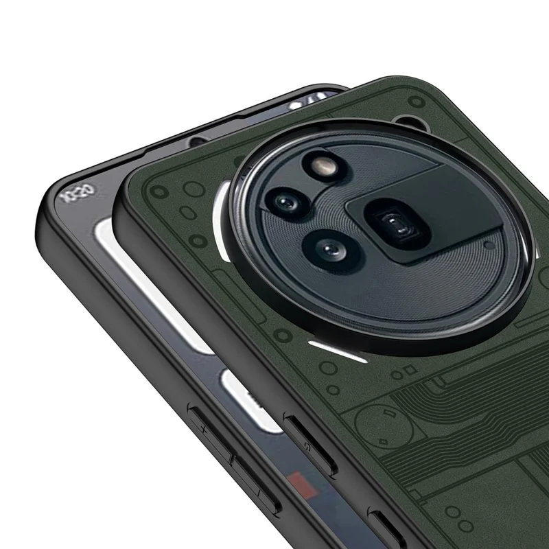 GKK For Nothing Phone (3a) Pro Matte Case Skin-Touch PU + TPU + PC Shockproof Phone Cover - Brown