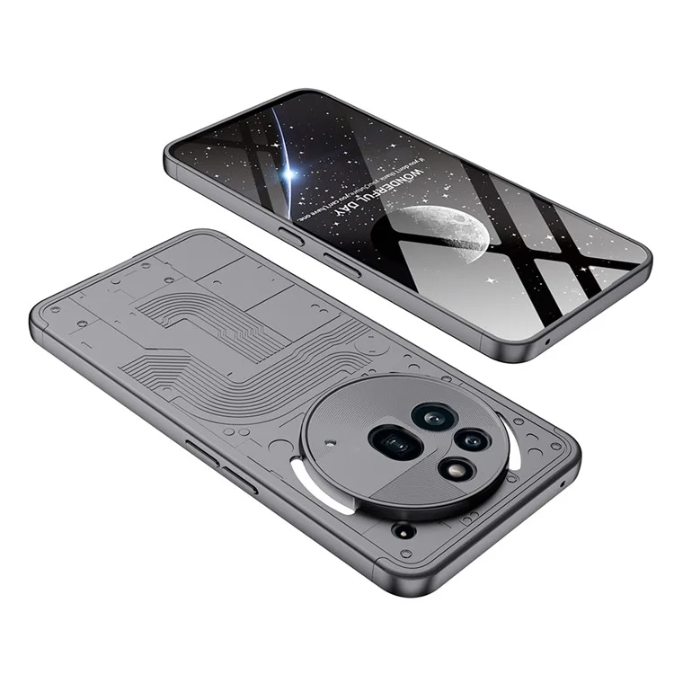 GKK Shield Series For Nothing Phone (3a) Pro Case Detachable Design Hard PC Phone Cover - Grey