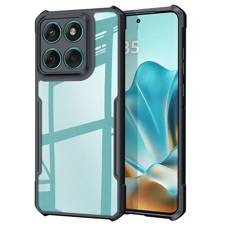 XUNDD Für Motorola Edge 60 Fusion 5G Hülle Stoßfeste TPU + Acryl Transparente Rückseite Handyhülle