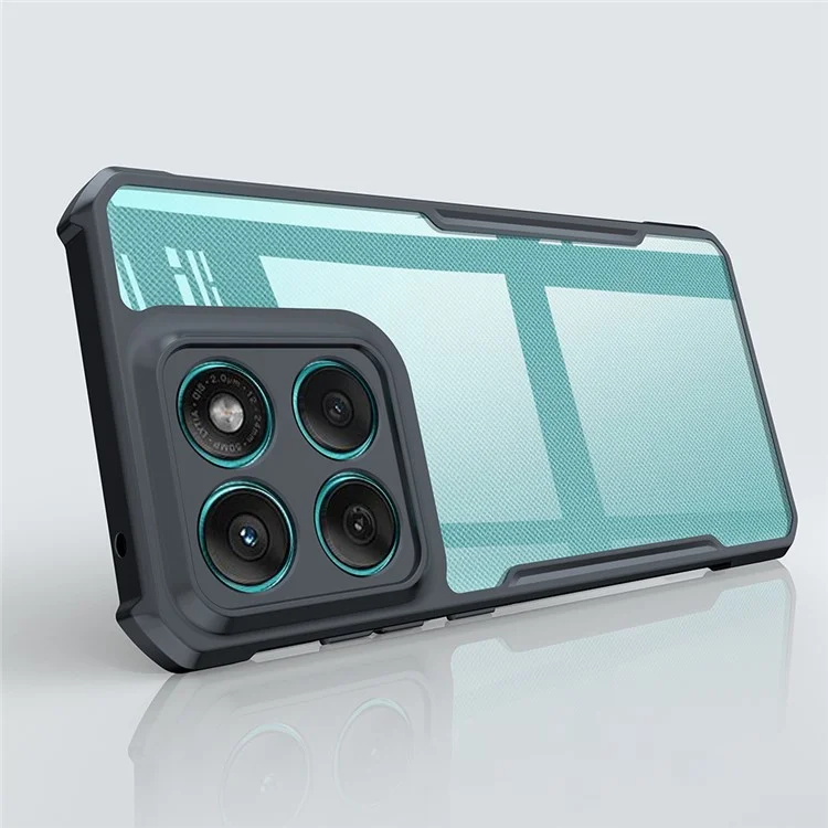 XUNDD Für Motorola Edge 60 Fusion 5G Hülle Stoßfeste TPU + Acryl Transparente Rückseite Handyhülle