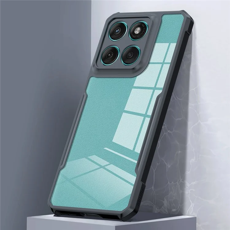 XUNDD Für Motorola Edge 60 Fusion 5G Hülle Stoßfeste TPU + Acryl Transparente Rückseite Handyhülle