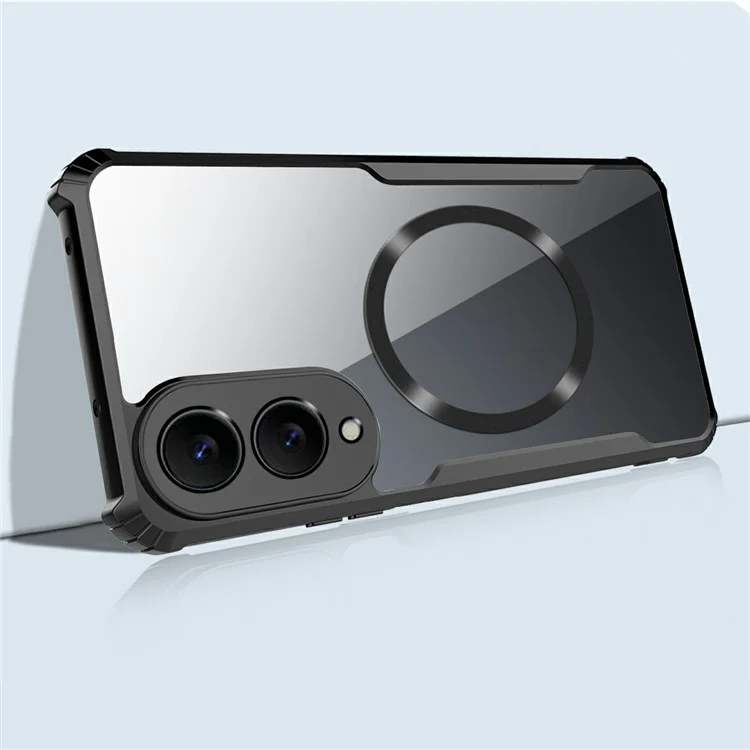 For Samsung Galaxy S25 Edge Case Compatible with MagSafe Reinforced Corners TPU + Acrylic Phone Cover