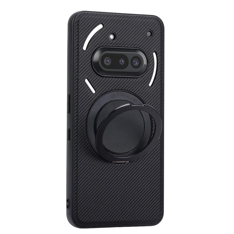 VILI D-TCY Series for Nothing Phone (3a) Case Ring Kickstand PC TPU Phone Back Cover with Strap
