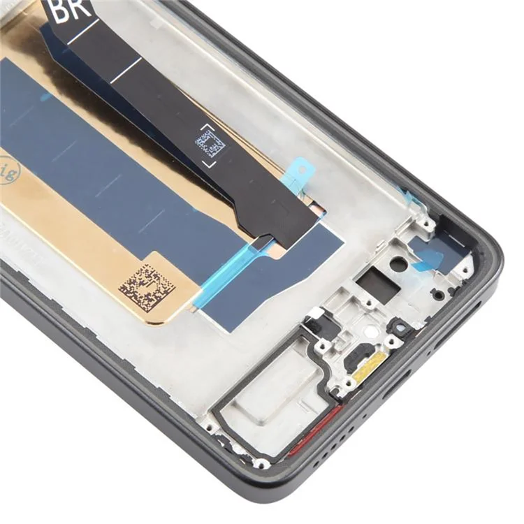 For Xiaomi Redmi Turbo 4 5G / Poco X7 Pro 5G OEM Grade S AMOLED Screen and Digitizer Assembly + Frame (Without Logo) - Black
